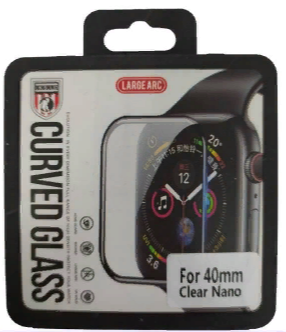  Защитное стекло для Apple watch &quot;44&quot; чёрное 3D