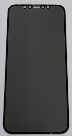 Защитное стекло для i-Phone 11 Pro/X/Xs 5.8&quot; Анти-Шпион чёрное