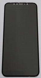 Защитное стекло для iPhone 11 Pro/X/Xs 5.8&quot; Анти-Шпион чёрное