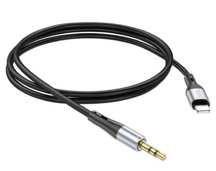  Аудиокабель Hoco UPA22 AUX 3,5мм на Lightning черный