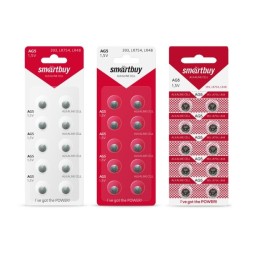 Батарейка часовая Smartbuy AG5-10B (100/2000) (SBBB-AG5-10B)