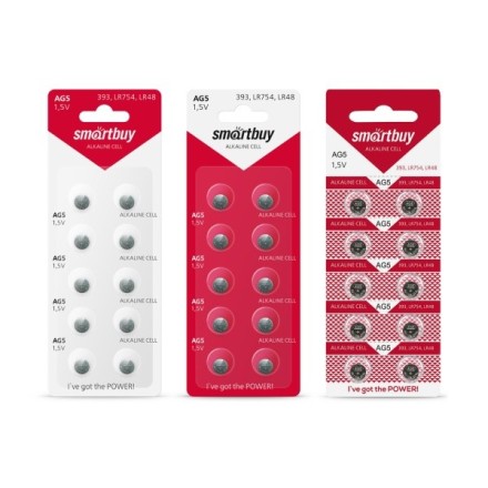  Батарейка часовая Smartbuy AG5-10B (100/2000) (SBBB-AG5-10B)