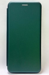 Чехол-книжка Samsung Galaxy A14 Fashion Case кожаная боковая темно-зеленая