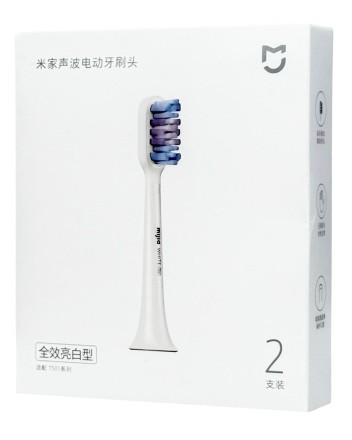  Сменные насадки для зубной щетки Mijia Sonic Electric Toothbrush T501 (2шт) серебристые