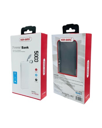  Powerbank Ven-Dens PB028 5000mAh USB/Type-C кабель черный