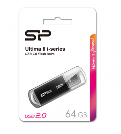  USB флеш накопитель Silicon Power 64GB Ultima II - I Series black
