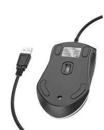 Мышь проводная Hoco GM19 Enjoy RGB 1.4м черная