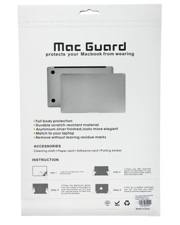  Защитная пленка на корпус для MacBook Pro 14&quot; (A2442) темно-серая