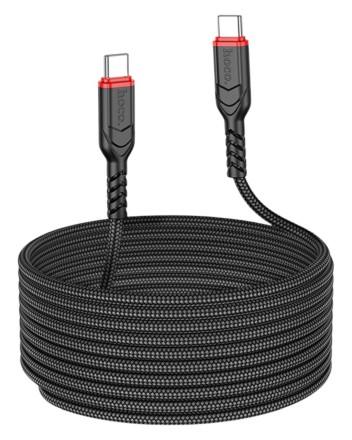  Usb Кабель-зарядка Type-C на Type-C Hoco X59 3A 60W 3м в тканевой оплетке черный