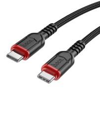 Usb Кабель-зарядка Type-C на Type-C Hoco X59 3A 60W 3м в тканевой оплетке черный