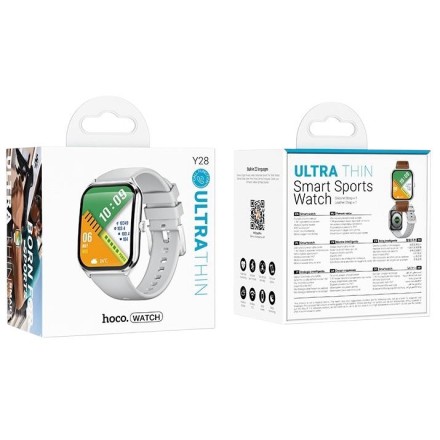  Смарт-часы Hoco Y28 Amoled Smart Sport Watch (call version) серые