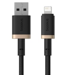 Usb Кабель-зарядка Lightning Baseus Dura Series 2.4A 1м (P10377801U01-00) черно-золотистый