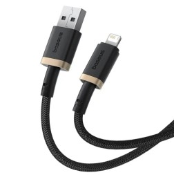 Usb Кабель-зарядка Lightning Baseus Dura Series 2.4A 1м (P10377801U01-00) черно-золотистый