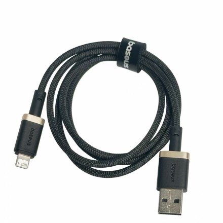  Usb Кабель-зарядка Lightning Baseus Dura Series 2.4A 1м (P10377801U01-00) черно-золотистый