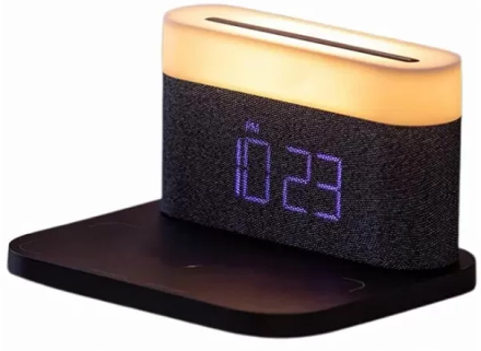  Ночник с часами Xiaomi Youpin VFZ для беспроводной зарядки C-WCLL-C02 черный