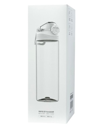  Бутылка для холодных напитков Xiaomi Quan Ge Hello Life Tritan Sports Cup 620ml белая