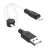  Usb Кабель-зарядка Lightning Hoco X21 Plus 2.4A 25см мягкий силиконовый белый