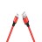  Usb Кабель-зарядка Micro Hoco X14 Times speed 1м в тканевой оплётке красный