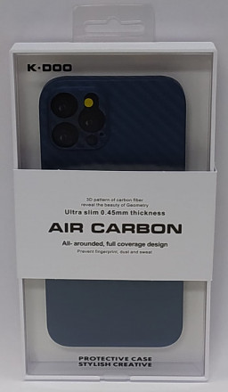 Накладка для i-Phone 12 Pro 6.1&quot; K-Doo Air Carbon пластик синяя