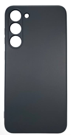  Накладка для Samsung Galaxy S23 Silicone cover без логотипа черная