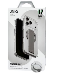 Накладка для i-Phone 17 Pro Max Uniq Heldro Air Magsafe серая