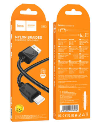 Usb Кабель-зарядка Type-C Hoco X113 2.4A 1м силиконовый черный