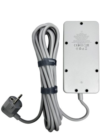  Сетевой фильтр Hoco AC8A 3 розетки/3USB/1USB-C 5м черный