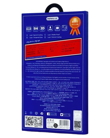  Защитное стекло для i-Phone 13/13 Pro/14/16E 6.1&quot;/ Remax GL-27 3D чёрное