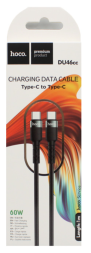 Usb Кабель-зарядка Type-C на Type-C Hoco DU46cc 60W 1M чёрный