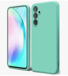 Накладка для Samsung Galaxy A54 5G Silicone cover бирюзовая