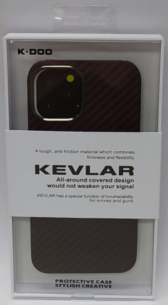  Накладка для i-Phone 12 Pro K-Doo Kevlar пластик красная