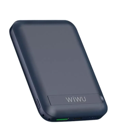 Внешний аккумулятор MagSafe Wiwu Snap Cube для i-Phone 12/13/14 10000mAh 22.5W синий