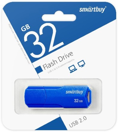  USB флеш накопитель Smartbuy 32GB Clue Blue (SB32GBCLU-BU)