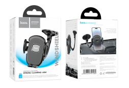 Держатель в автомобиль на торпеду Hoco H10 с зажимом черный