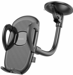 Держатель в автомобиль на торпеду Hoco H10 с зажимом черный