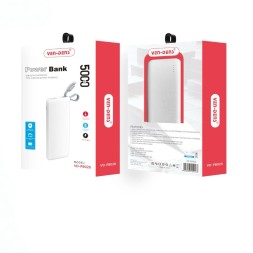 Powerbank Ven-Dens PB028 5000mAh USB/Type-C кабель белый
