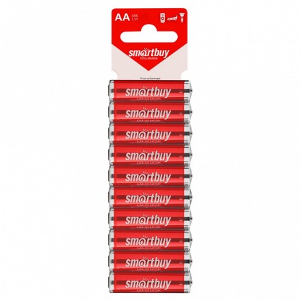  Батарейка алкалиновая Smartbuy LR6/10SB (300/600) (SBBA-2A10SB)