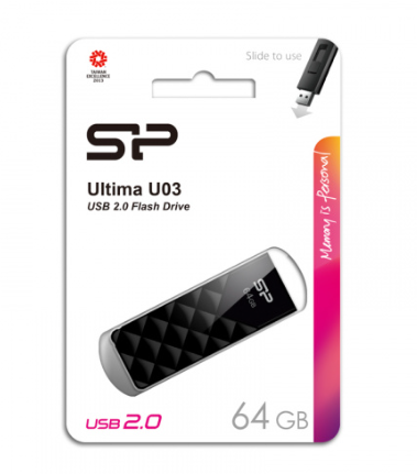  USB флеш накопитель Silicon Power 64GB Ultima U03 Black