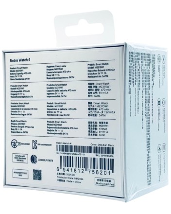  Умные часы Xiaomi Redmi Watch 4 черный