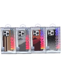 Накладка для i-Phone 15 Pro Mosbros Carbon Magsafe пластик в ассортименте