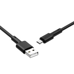 Usb Кабель-зарядка Micro Borofone BX31 2.4A 1м силиконовый чёрный