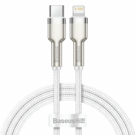  Кабель-зарядка Type-C на Lighting Baseus Cafule 2м (CATLJK-B02) 20W белый