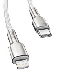 Кабель-зарядка Type-C на Lighting Baseus Cafule 2м (CATLJK-B02) 20W белый