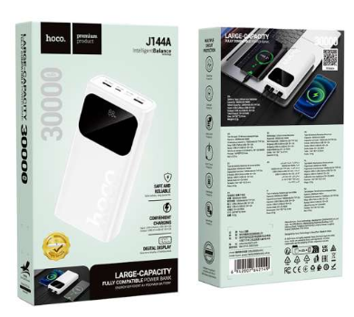  Powerbank Hoco J144A 30000mAh 2USB/1C с дисплеем белый