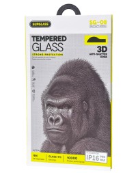 Защитное стекло для i-Phone 16 Pro Max Supglass SG-08 Anti-Shatter Edge чёрное