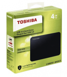 Внешний HDD Toshiba Canvio Basics New 4TB (HDTB440EK3CA) черный