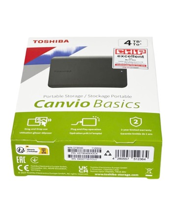  Внешний HDD Toshiba Canvio Basics New 4TB (HDTB440EK3CA) черный