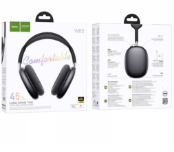Стереонаушники Bluetooth полноразмерные Hoco W65 серые