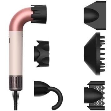  Фен для волос Beheart Hair Dryer X11 Pro EU (6 насадок) розовый