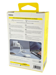 Сетевое зар. устр. Baseus EnerFill FE11 100W 1USB/2C P10182102213-00 белое